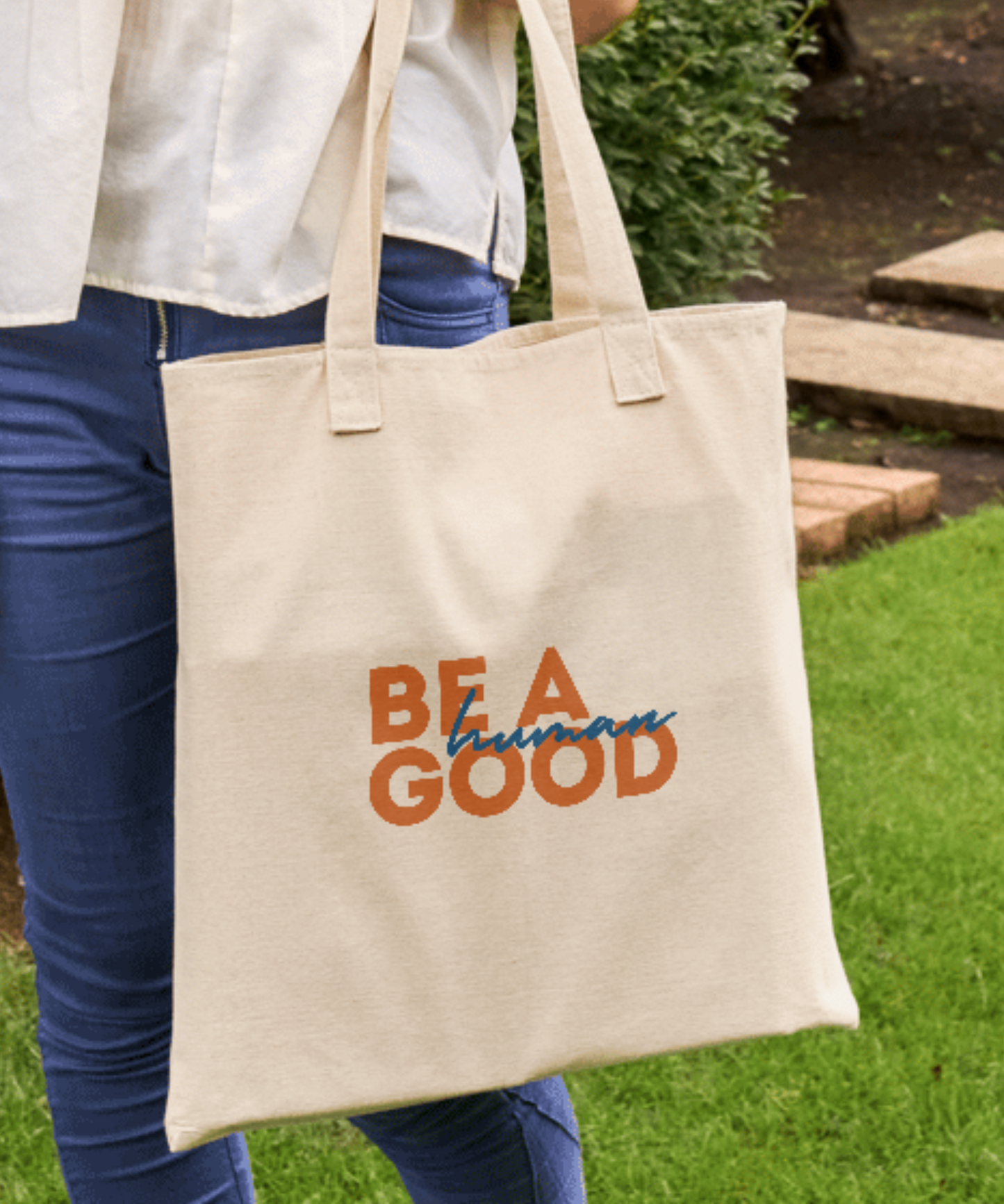 Be A Good Human2 Cotton Canvas Tote Bag