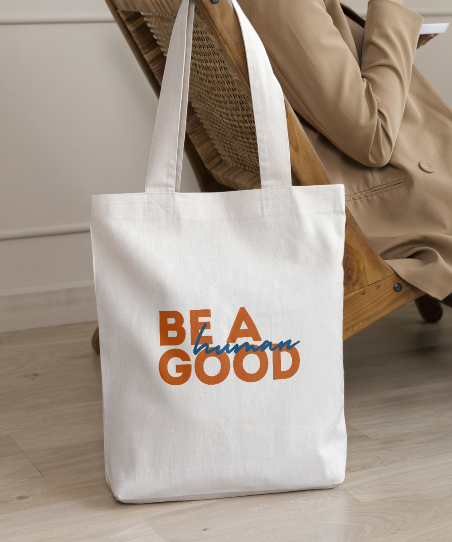 Be A Good Human2 Cotton Canvas Tote Bag