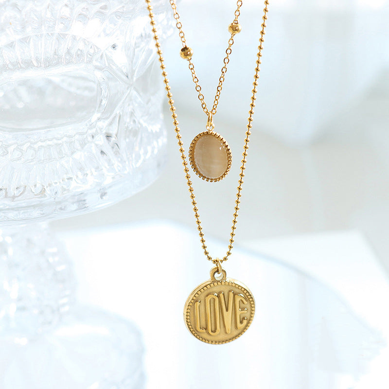 18K Gold-plated Simply Love Layered Necklace