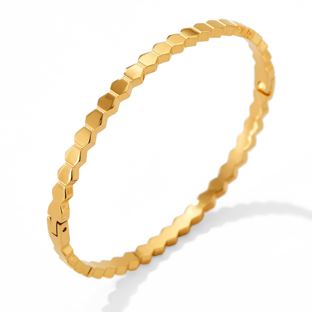 18K Gold-plated Stackable Bangles Each