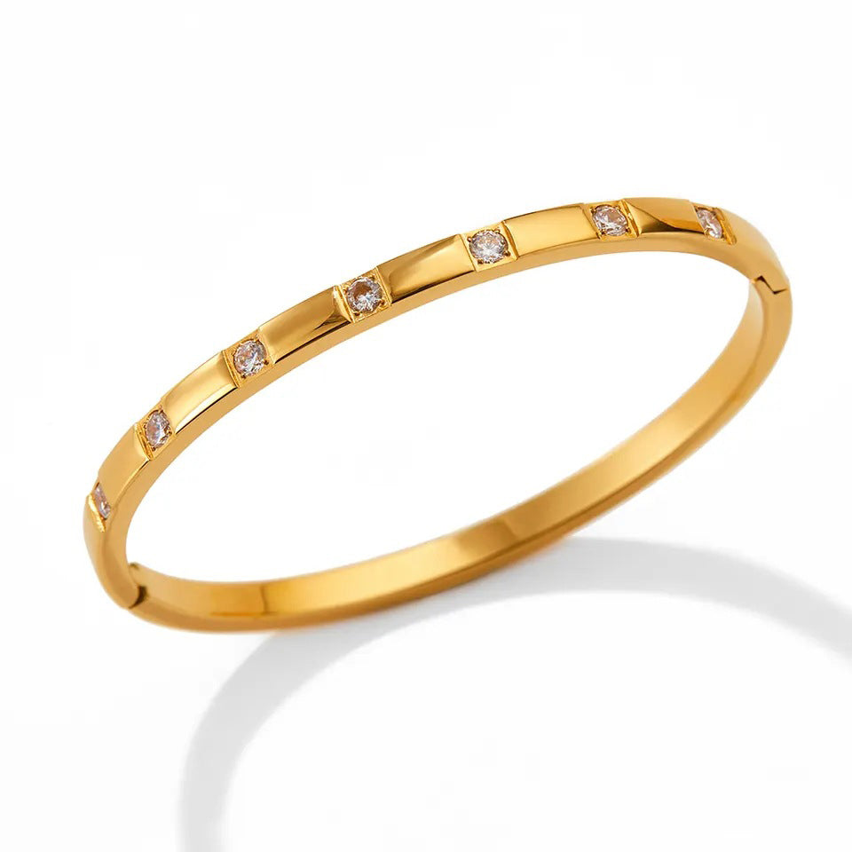 18K Gold-plated Stackable Bangles Each