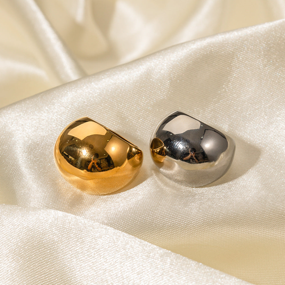 Chunky Gold Spherical Dome Ring