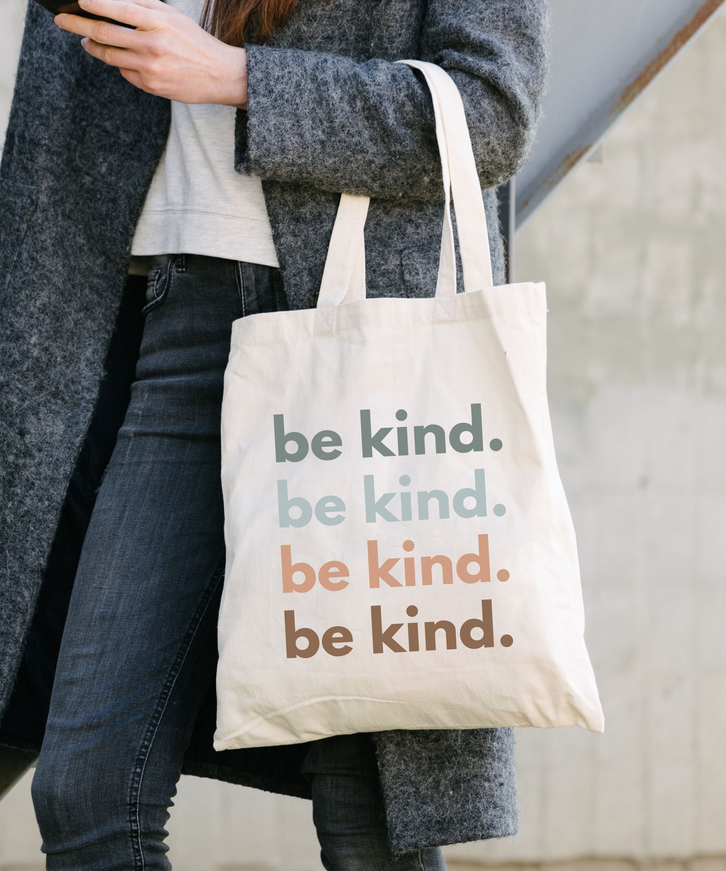 Be Kind 4 Cotton Canvas Tote Bag