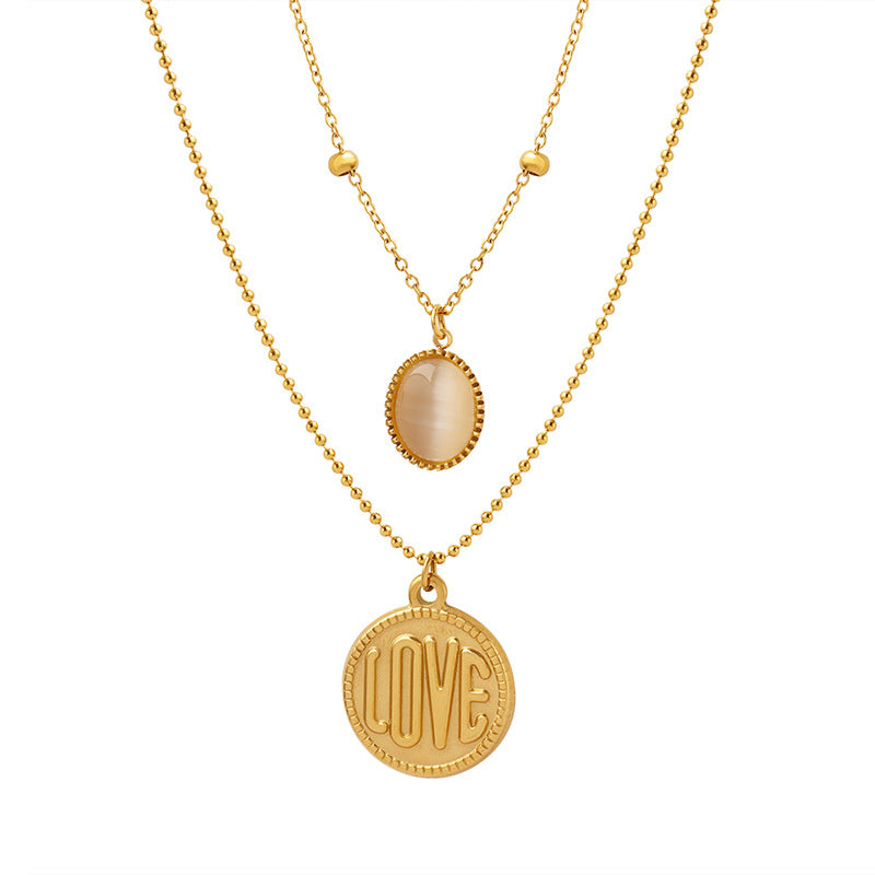 18K Gold-plated Simply Love Layered Necklace