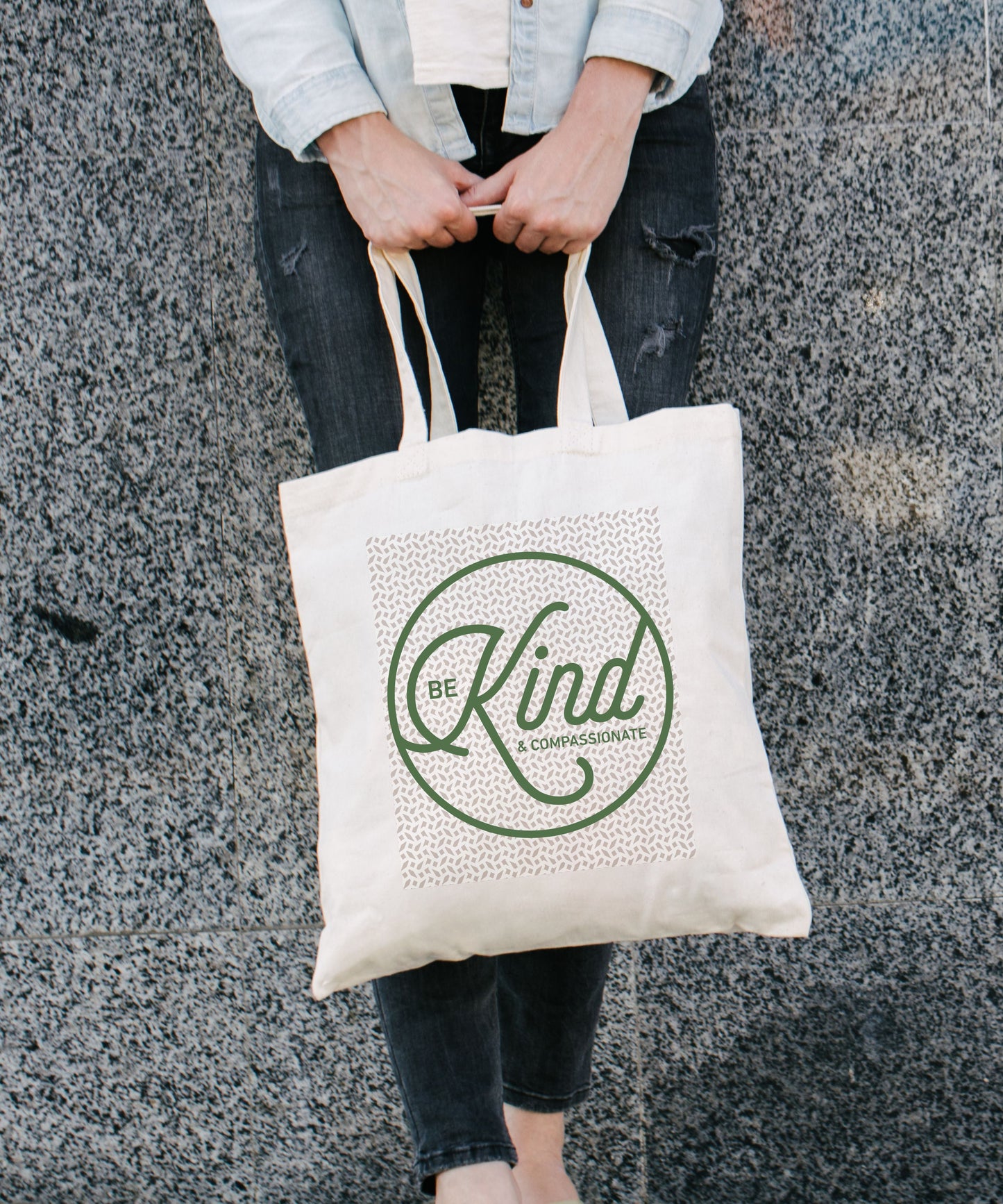 Be Kind And Compassionate Cotton Canvas Tote Bag