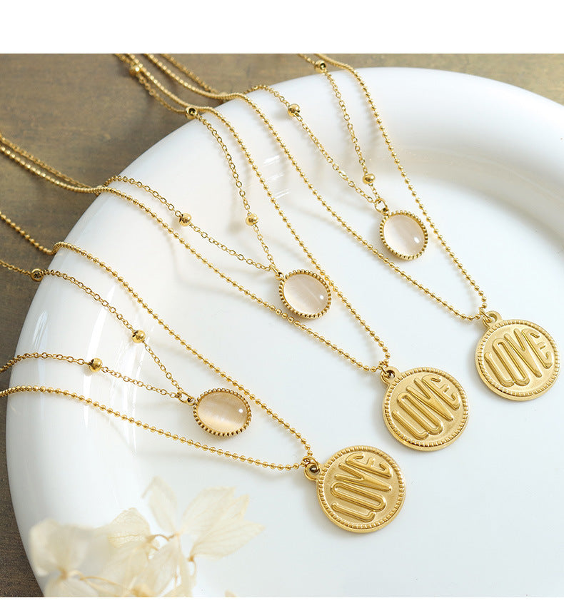 18K Gold-plated Simply Love Layered Necklace