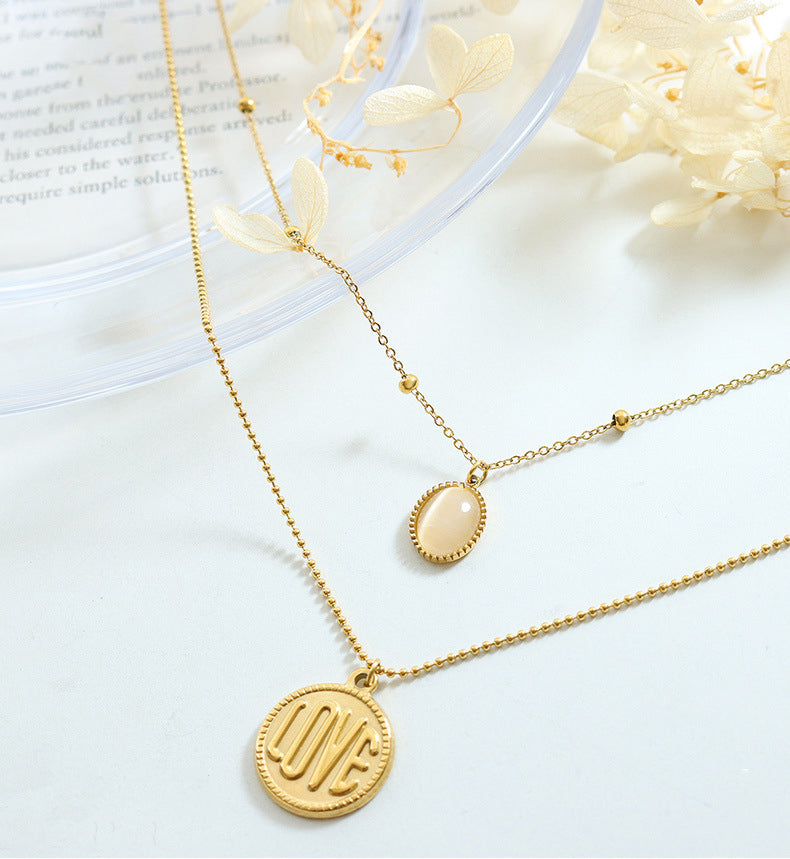 18K Gold-plated Simply Love Layered Necklace