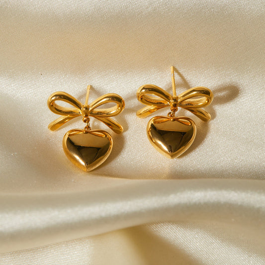 Heartfelt Bow Earrings