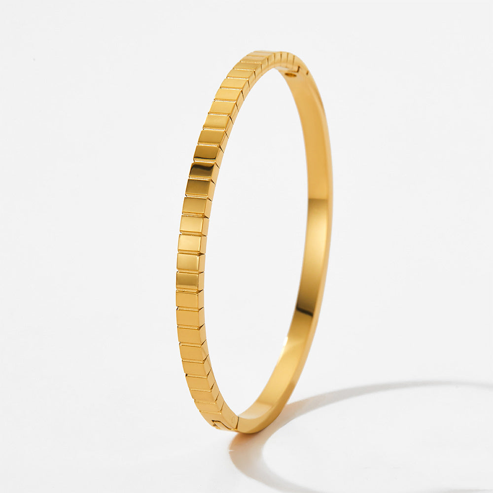 18K Gold-plated Stackable Bangles Each