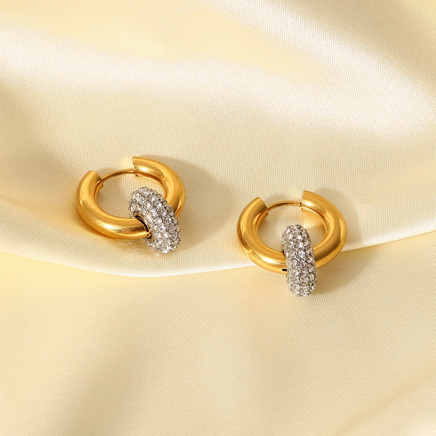 Twinkle Twinkle Slide Hoop Earrings