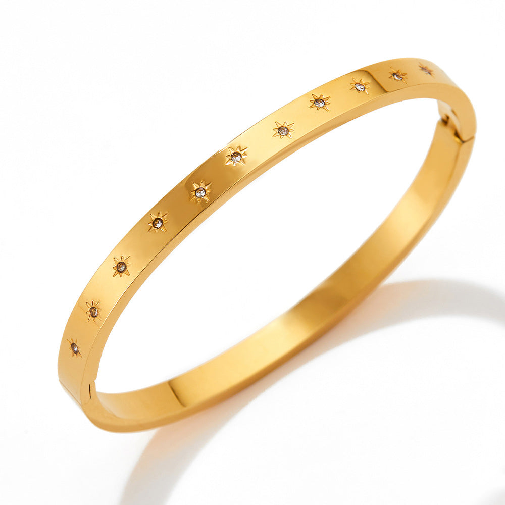 18K Gold-plated Stackable Bangles Each