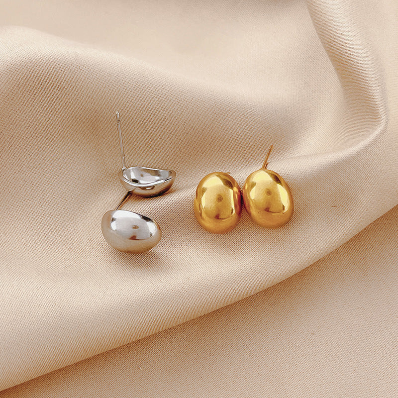 18K Gold-plated Bean Earrings