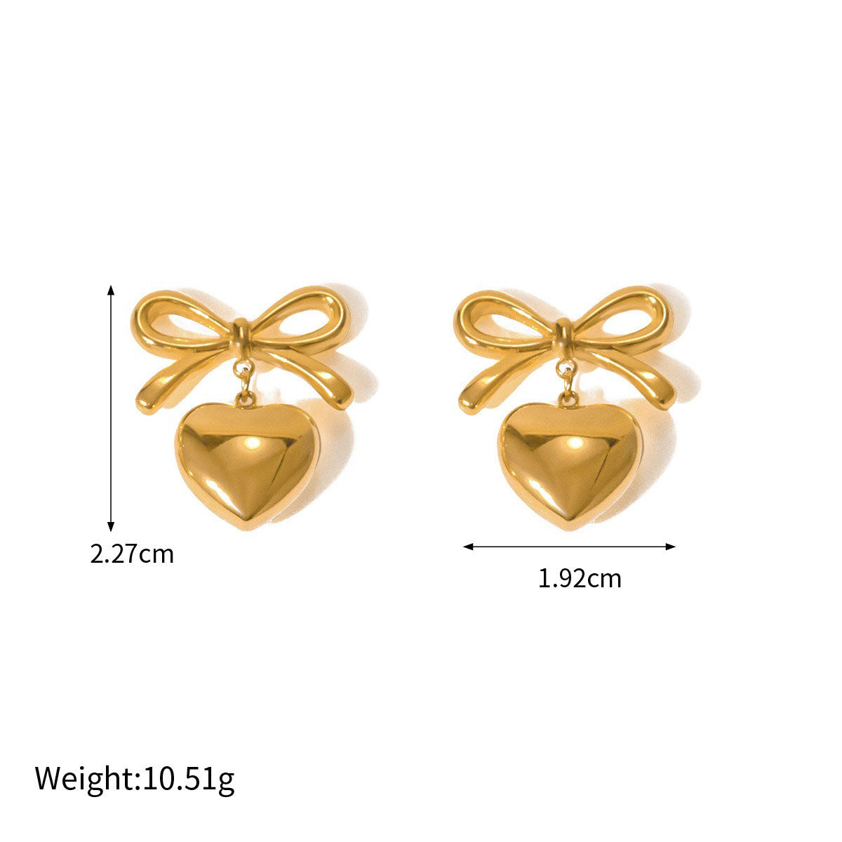 Heartfelt Bow Earrings